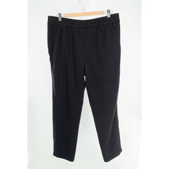 Athleta Retroterry Tapered Joggers Cropped Ankle Pant Black | Large - Picture 6 of 8